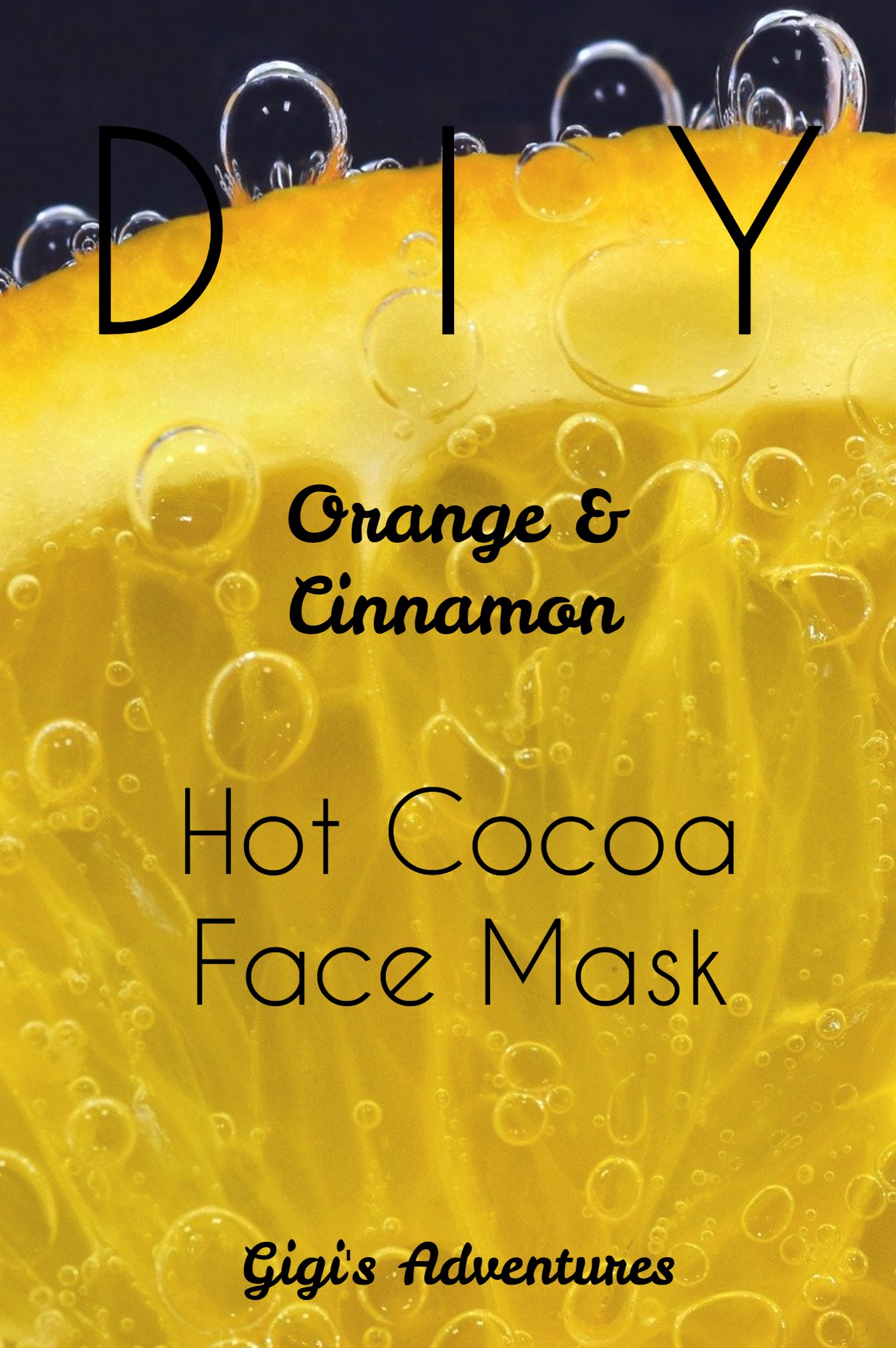 Download Diy 4 Ingredients Orange Cinnamon Hot Cocoa Face Mask PSD Mockup Templates