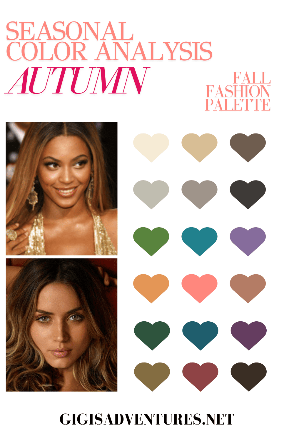 Fall Fashion Color Palette for Autumn | Autumn Armochromy - Color Analysis Autumn Palette