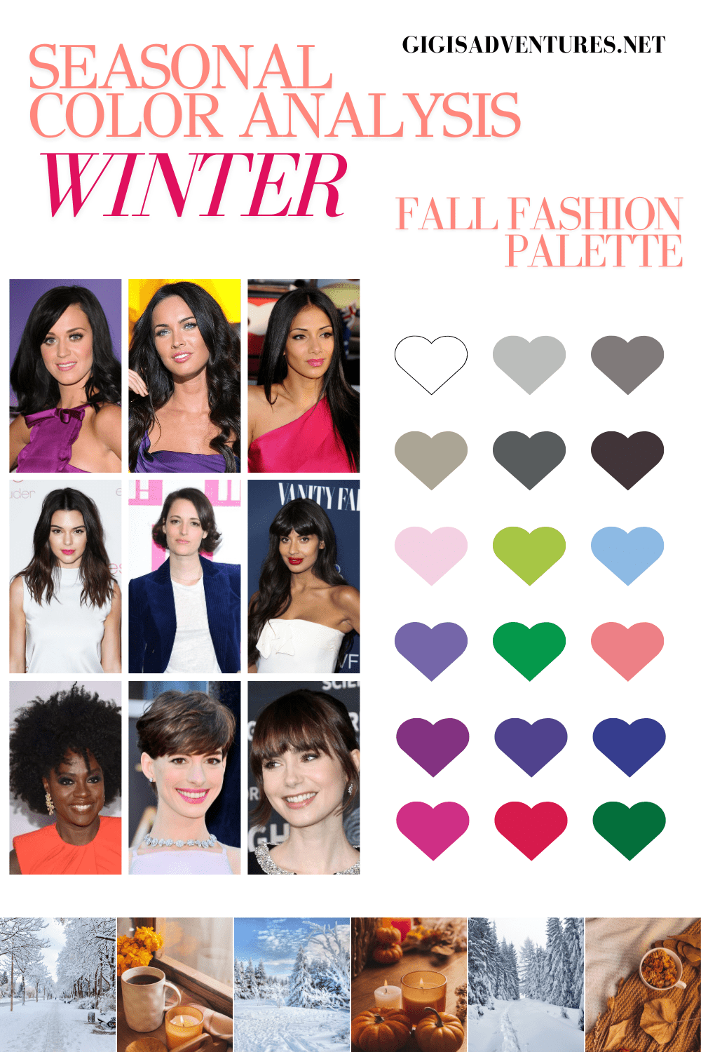 Fall Fashion Color Palette for Winter | Winter Armochromy - Color Analysis Winter Palette