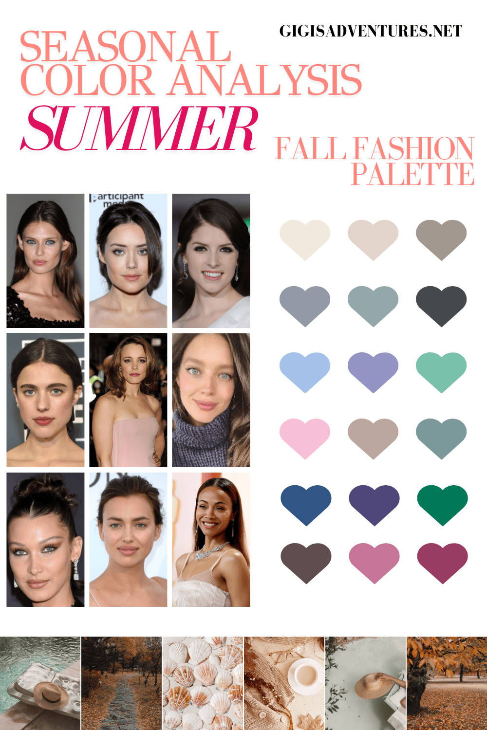 Fall Fashion Color Palette for Summer | Summer Armochromy - Color Analysis Summer palette